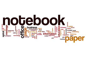 Notebook word cloud