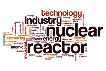 Nuclear reactor word cloud