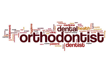 Orthodontist word cloud