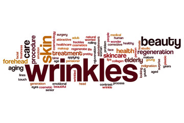 Wrinkles word cloud
