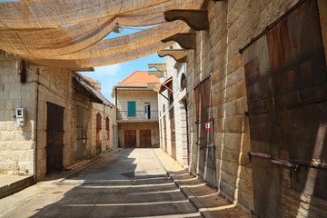 
    The old souks in the village of Douma in the Lebanese mountains 