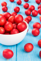 Cherry plum in bowl