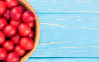 Cherry plum in bowl