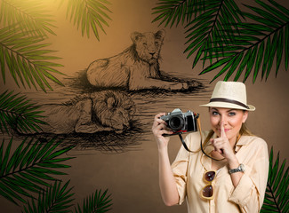 Safari tourist