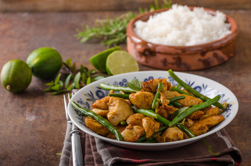 Stir fry chicken