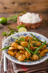Stir fry chicken