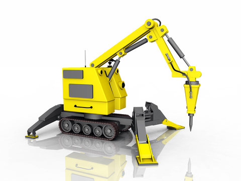Remote construction robot