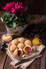 Plum dumplings