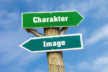 Fototapeta premium Schild 127 - Charakter
