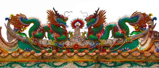 twin colorful dragon