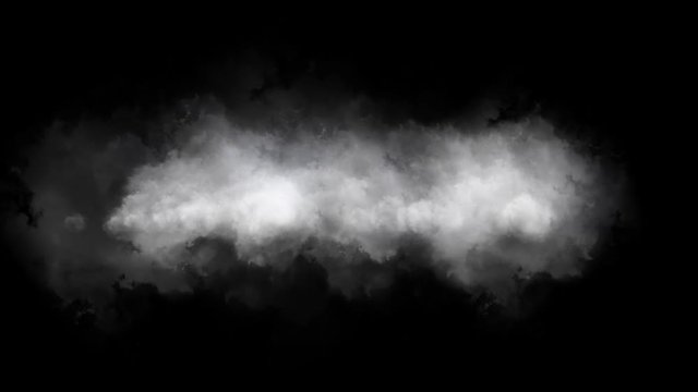 Анимация дыма или облака, UHD, 4K