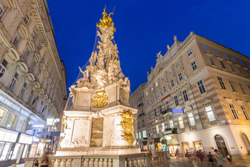 Obraz premium Vienna, Austria Plague Monument