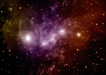 Naklejka premium galaxy in a free space