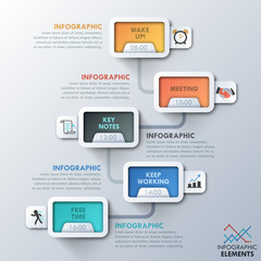 Modern infographics options banner.