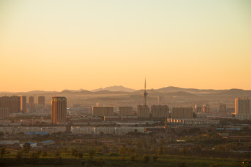 China city skyline