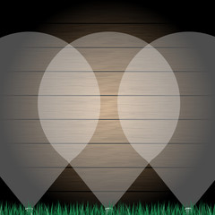 Wood background with spotlight