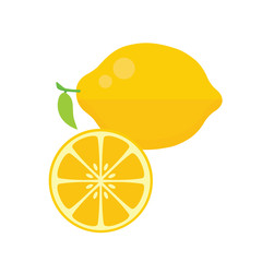 Lemon flat vector illustration