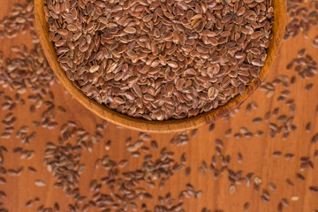 linseed into a bowl