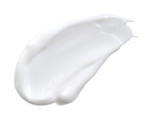 white cosmetic face cream isolated