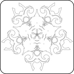 gothic pattern of curves