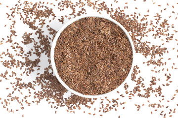 linseed into a bowl