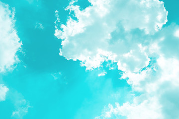 Fototapeta na wymiar Summer cloudy blue sky
