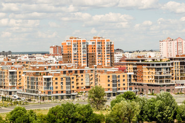 Fototapeta na wymiar Modern urban development city Kazan, Russia