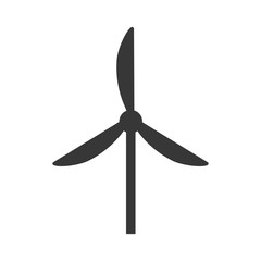 windmill  power energy electricity icon. Flat and isolated design. Vector illustration