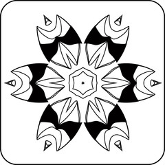 abstract flower pattern