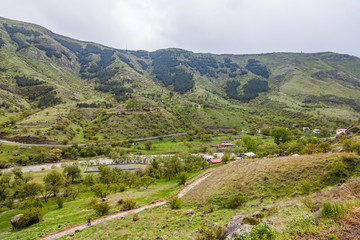 Fototapeta na wymiar Urban and natural sites near Tbilisi, Kutaisi, Borjomi, Batumi in Georgia