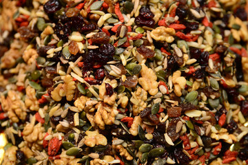 mixed nuts background