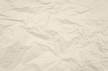 crumpled paper texture, Background brown crumpled paper