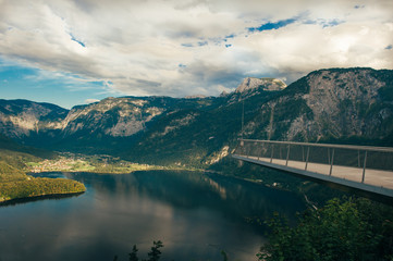 View from a height of Hallstatt