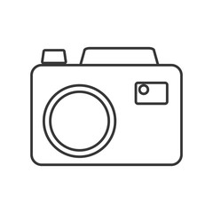 camera photography gadget electronic icon. Flat and isolated design. Vector illustration