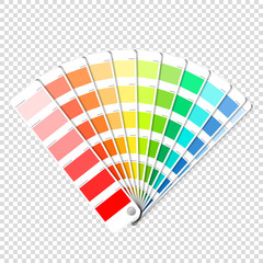 Color palette guide on transparent background - obrazy, fototapety, plakaty