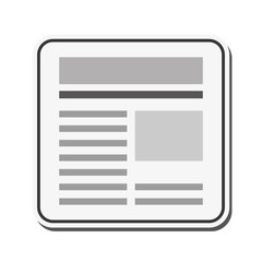 news communication paper information data icon. Flat and isolated design. Vector illustration