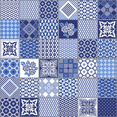 Creative seamless patchwork pattern © amirage