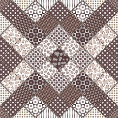 Creative seamless patchwork pattern