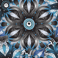 stock vector mandla seamless pattern for printing on paper, fabr