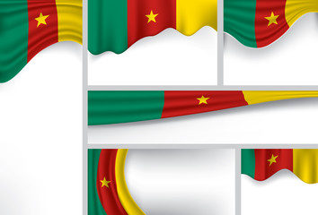 Vector Cameroon Flag, Cameroon Africa Colors (Vector Art)