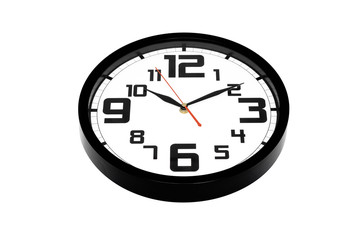 Classic wall clock isolated on the white background