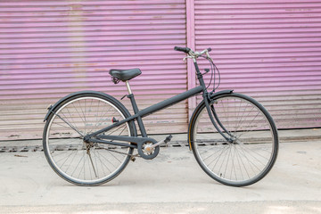 Obraz na płótnie Canvas Black Bicycle