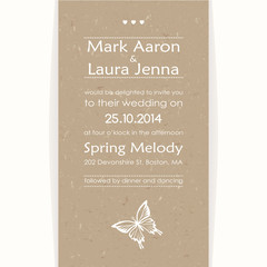 Wedding card or invitation