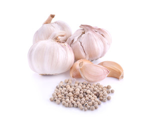White pepper, garlic.