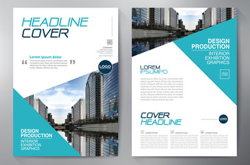 Business brochure flyer design a4 template. - obrazy, fototapety, plakaty