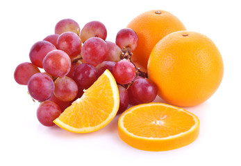 Oranges, grapes.