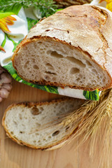 Fresh Italian homemade bread