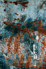 Rust texture. Colorful Rusty old scratched metal textured backgr