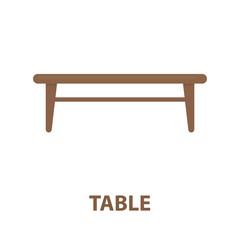 Table icon of vector illustration for web and mobile