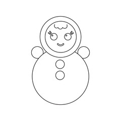 Roly Poly line icon. Illustration for web and mobile design.